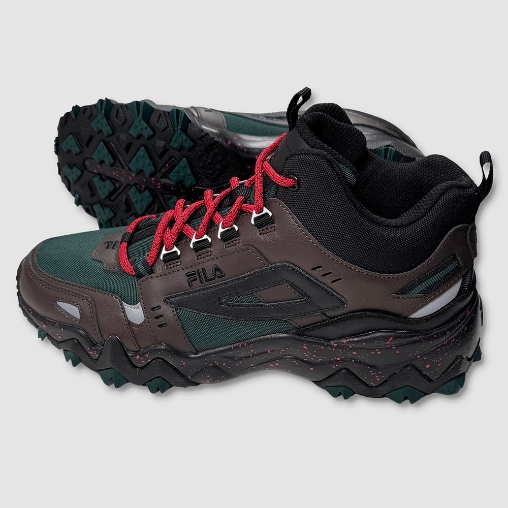 Fila Oakmont TR MID Trail Boots / Shoes - NEW Mens 10 Green / Multi - #49453-OF